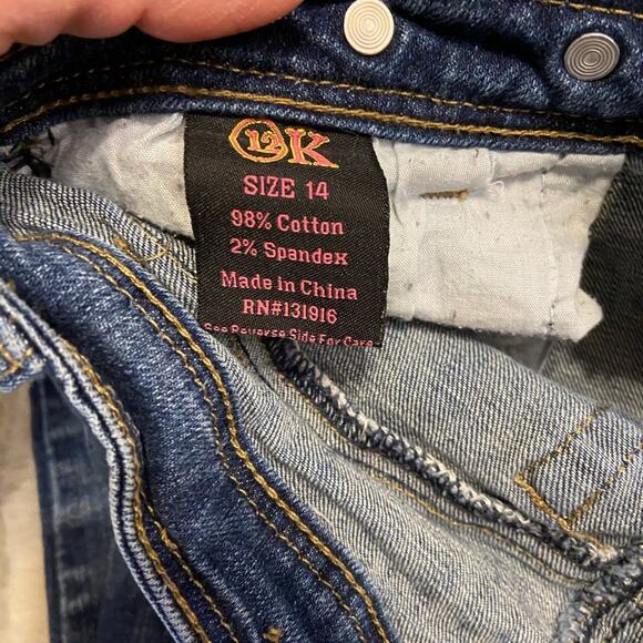 Twelve K Jeans with 5 Buttons Across Waist - Girls 14 - Picture 4 of 4